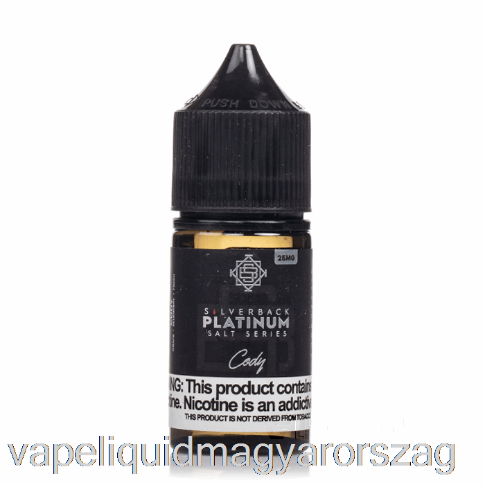 Cody - Ezüsthátú Platina Sorozat Sói - 30ml 25mg Vape Toll